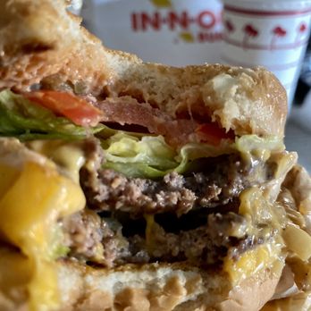 In-N-Out Burger - Double Double, extra cheese, grilled onions :0 - Fast Food Near Me - Glendora, California