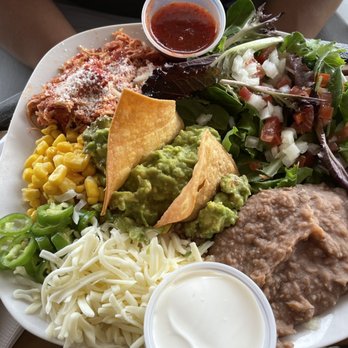 Carmelita's Mexican Restaurant - Plato de Comida was filling and everything went together. The beans and rice weren't very flavorful though. - Mexican Near Me - Cicero, New York