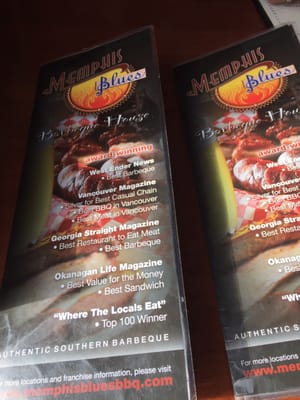 Menu photo 1 Memphis Blues Barbeque House Edmonton, AB Menu photo 1 Memphis Blues Barbeque House Edmonton, AB