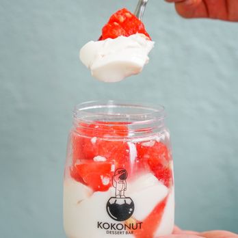 KOKONUT - Coconut Pudding w/ Watermelon | ig: @irenaeats - Ice Cream & Frozen Yogurt Near Me - Costa Mesa, California KOKONUT - Coconut Pudding w/ Watermelon | ig: @irenaeats - Ice Cream & Frozen Yogurt Near Me - Costa Mesa, California