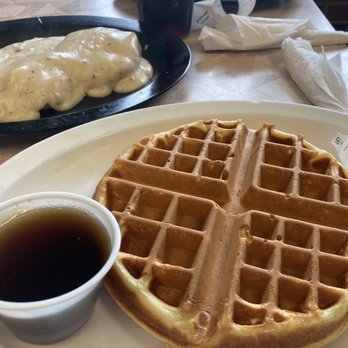 Butcher Boy's Cafe - Waffle and biscuits with gravy - Buffets Near Me - Sherrills Ford, North Carolina