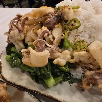 South Garden - Spicy Salted Calamari Rice Plate - $15.95 as 0f 2/2025 - Chinese Near Me - Quincy, Massachusetts South Garden - Spicy Salted Calamari Rice Plate - $15.95 as 0f 2/2025 - Chinese Near Me - Quincy, Massachusetts