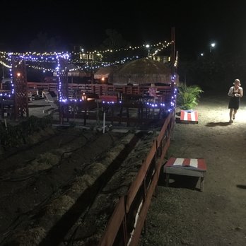 Chef's Garden - patriotic cornhole game for a little after dinner game - Food Trucks Near Me - Rincon, Puerto Rico