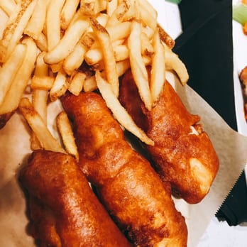 Puka's - Beer battered fish and chips served with the requisite malt vinegar, and also a mild tartar sauce - Bars Near Me - Honolulu, Hawaii Puka's - Beer battered fish and chips served with the requisite malt vinegar, and also a mild tartar sauce - Bars Near Me - Honolulu, Hawaii