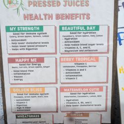 Love N Juice - Health benefits of the different cold pressed juices