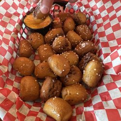 By Golly’s - Pretzel bites. With Artisan cheese dip. 4 stars