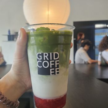 Grid Coffee - Strawberry matcha latte large - Coffee & Tea Near Me - Santa Ana, California