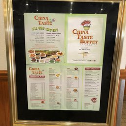 The menu