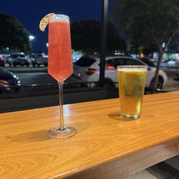 The play on a French 75 and a miller. The play on a French 75 and a miller.
