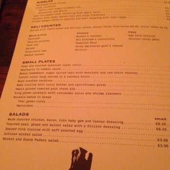 Artisan - Artisan Menu - British Near Me - Manchester, XGM
