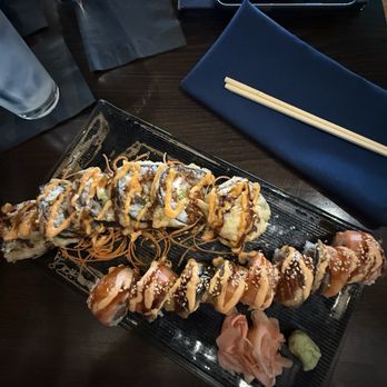 Yumi Sushi Bar - Honeymoon and firecracker Rolls - Japanese Near Me - Saint Paul, Minnesota