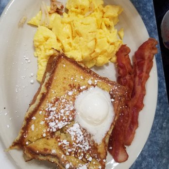 Brandon's Diner - Kids' Meal with french toast, scrambled eggs, and 2 bacon strips. Drink not included. - Diners Near Me - Moreno Valley, California