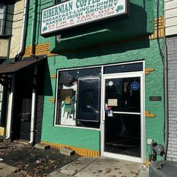 Exterior outside entrance of Hibernian Coffee Shop - Outside of Shop - Store Front - Drexel Hill, Pennsylvania Exterior outside entrance of Hibernian Coffee Shop - Outside of Shop - Store Front - Drexel Hill, Pennsylvania