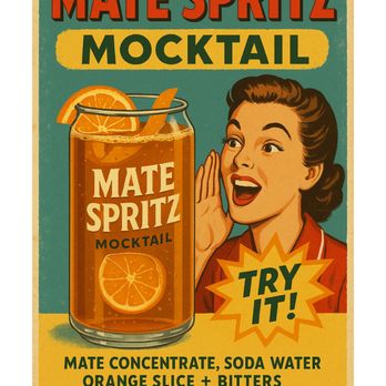 Mapu Empanadas - Mate Spritz Mocktail - Empanadas Near Me - Nevada City, California