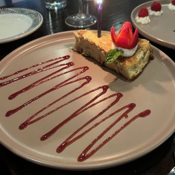 El Bodegon - Cheesecake torte. So pretty, so delicious! - Tapas/Small Plates Near Me - Wayzata, Minnesota