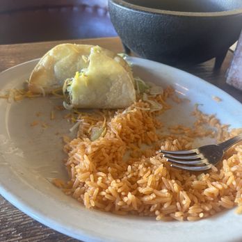 Maria Bonita - Uneaten tacos and rice - Mexican Near Me - Orem, Utah