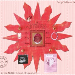 Chez Nous - BabyGirlPass "Goldy" 60x60cm