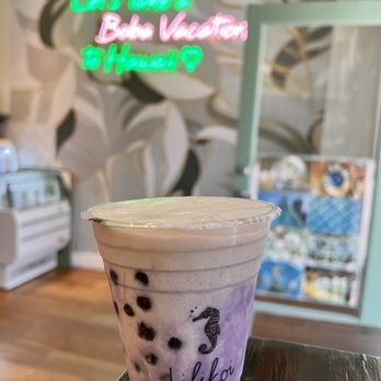 Lilikoi - Ube Horchata with Boba Balls! Jason Momoa taste approved, sans the plastic and 'dis of 'Āina, bruh! - Bubble Tea Near Me - San Francisco, California Lilikoi - Ube Horchata with Boba Balls! Jason Momoa taste approved, sans the plastic and 'dis of 'Āina, bruh! - Bubble Tea Near Me - San Francisco, California