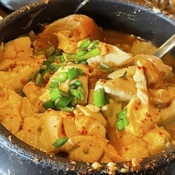 SGD Tofu House - Level 4 spice Kimchi Pork Tofu Soup - Korean Near Me - San Jose, California SGD Tofu House - Level 4 spice Kimchi Pork Tofu Soup - Korean Near Me - San Jose, California