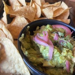 Guacamole and chips Guacamole and chips