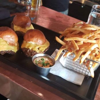 Little Bad Wolf - Burger sliders with fries and chipotle mayo for dipping. - American Near Me - Chicago, Illinois Little Bad Wolf - Burger sliders with fries and chipotle mayo for dipping. - American Near Me - Chicago, Illinois