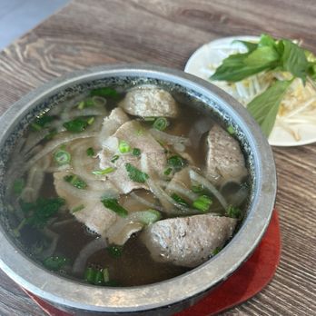 Phoke Noodles & Grill - Small Pho with meatballs, rare beef, and brisket - Vietnamese Near Me - Prosper, Texas