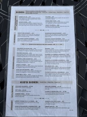 Menu photo 1 The Bison Grill Commerce City, CO