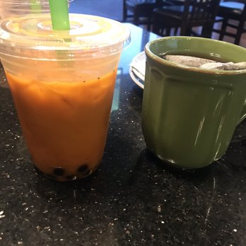Da Chef Noodle - Boba Thai Tea and hot tea. Very good. - Noodles Near Me - Bermuda Dunes, California