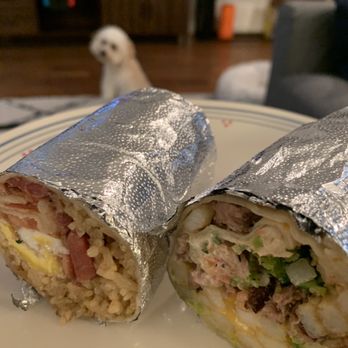 Local Kitchens - Left: Tosilag burrito Right: California burrito Back: Lester the Maltipoo (@mister.lesterr on Insta!) - Burgers Near Me - Cupertino, California Local Kitchens - Left: Tosilag burrito Right: California burrito Back: Lester the Maltipoo (@mister.lesterr on Insta!) - Burgers Near Me - Cupertino, California