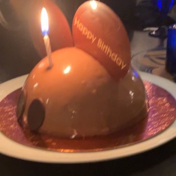 Cinderella's Royal Table - Mickey Mouse Dome Birthday Cake (pre order) - American Near Me - Lake Buena Vista, Florida Cinderella's Royal Table - Mickey Mouse Dome Birthday Cake (pre order) - American Near Me - Lake Buena Vista, Florida