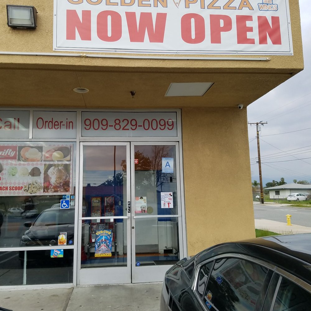 Golden Pizza and Wings - Front entrance - Pizza Near Me - Fontana, California Golden Pizza and Wings - Front entrance - Pizza Near Me - Fontana, California