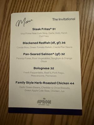 Menu photo 2 The Apron Kitchen & Bar Frisco, TX Menu photo 2 The Apron Kitchen & Bar Frisco, TX