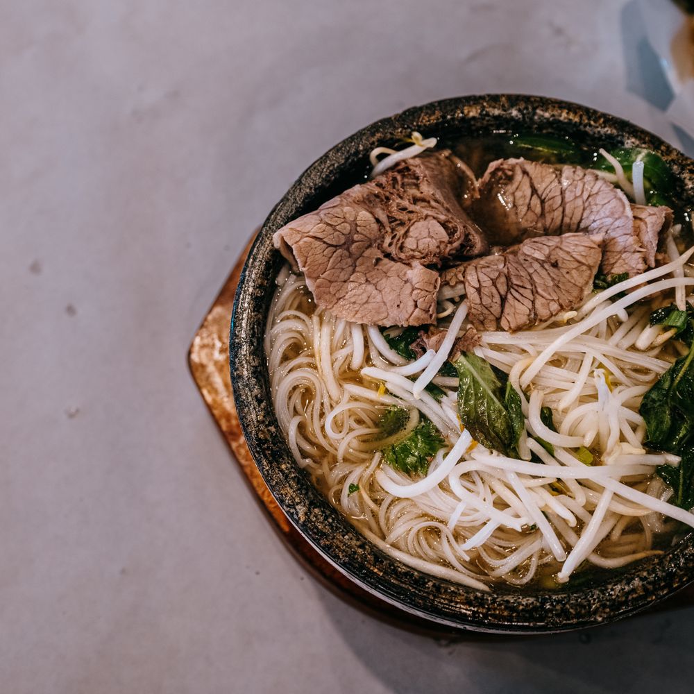 Hot Stone Pho - Veggies and meat added! Cooks as you add them in! - Vietnamese Near Me - Garden Grove, California Hot Stone Pho - Veggies and meat added! Cooks as you add them in! - Vietnamese Near Me - Garden Grove, California