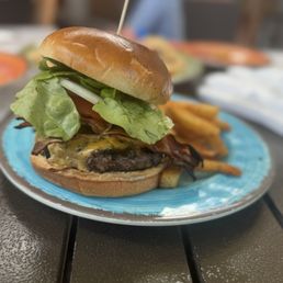 Burger!!  Add bacon and avocado