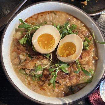 Little Plum - Mushroom Jook - Asian Fusion Near Me - Honolulu, Hawaii