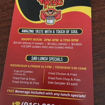 Gumbo King - Menu - Comfort Food Near Me - Sacramento, California Gumbo King - Menu - Comfort Food Near Me - Sacramento, California