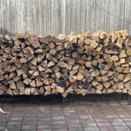 1/2 cord, delivered and stacked perfectly.