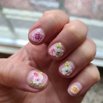 Honey Nails - Other hand of nail art - Nail Salons Near Me - Forest Hills, New York Honey Nails - Other hand of nail art - Nail Salons Near Me - Forest Hills, New York