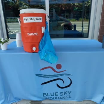 Blue Sky Endurance - Hydration outside for the Saturday morning runners! - Sporting Goods Near Me - Mount Pleasant, South Carolina Blue Sky Endurance - Hydration outside for the Saturday morning runners! - Sporting Goods Near Me - Mount Pleasant, South Carolina