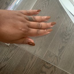 Nude dip nails