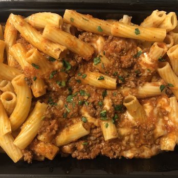 Stonefire Grill - Baked Rigatoni with Meat Sauce & Mozzarella - Salad Near Me - Torrance, California Stonefire Grill - Baked Rigatoni with Meat Sauce & Mozzarella - Salad Near Me - Torrance, California