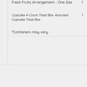 Edible Arrangements - Delivered at 9:12 pm no cupcakes!!! Grrr!!! - Gift Shops Near Me - Temecula, California Edible Arrangements - Delivered at 9:12 pm no cupcakes!!! Grrr!!! - Gift Shops Near Me - Temecula, California