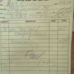 Schnell's Services - Invoice