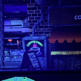 Glow in dark mini golf Glow in dark mini golf