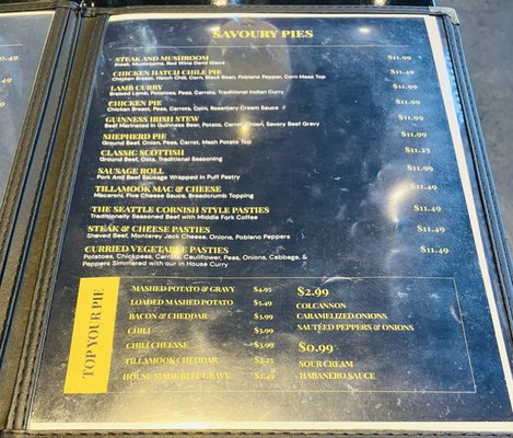 Menu photo 6 Premier Meat Pies Seattle, WA