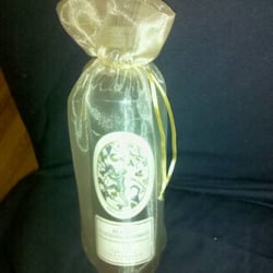 My $27 bottle of wine in the $1.50 holiday bag -- cute!