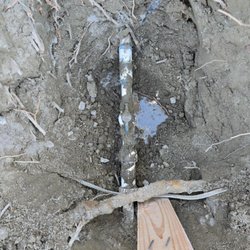 Valley Plumbing - Before installation; pipe leaking.