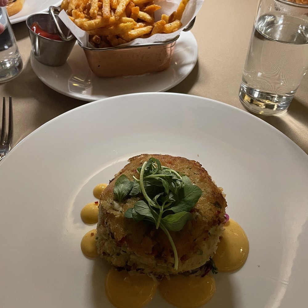 The Consulate - Midtown - Crab cake and fries - French Near Me - New York, New York The Consulate - Midtown - Crab cake and fries - French Near Me - New York, New York