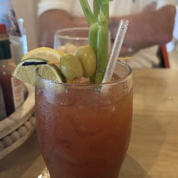 Brunch House 1850 - Bloody Mary (starter) made to order.. one of the best I've had , in a while) Husband had the same , but 'spicey' !! - American Near Me - Southbury, Connecticut