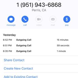 a phone screen with a call reminder